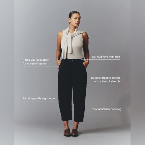 Everlane Women’s Utility Barrel Pant in Black Size 12R - Picture 3 of 10